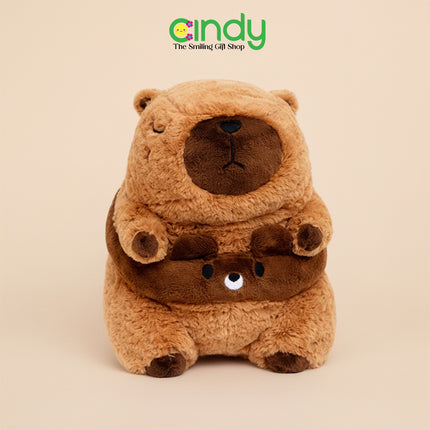 Cindy Boneka Capybara Lucu Lembut – Kapibara Plush Toy Viral dengan Pelampung untuk Kado Anak