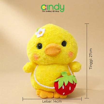 Cindy Boneka Bebek Plush Toys Lucu Tas Stroberi Empuk - Boneka Anak Perempuan Kado Ulang Tahun - CBK1289