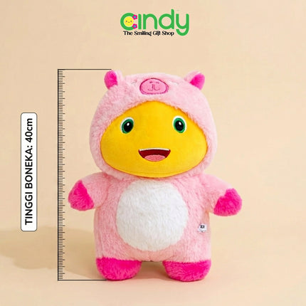 Cindy Boneka Nailong Costume Animals Hoodie Mainan Mewah Costume Changing Lucu Lembut Karakter Dino Kuning