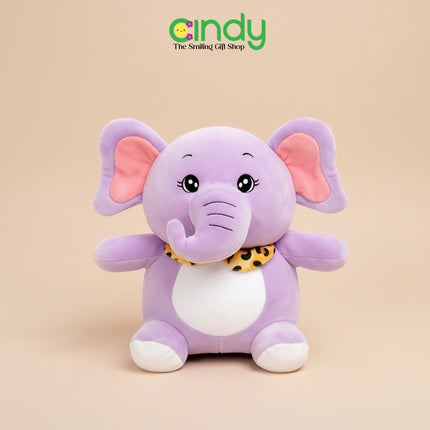 CINDY Cindy Boneka Gajah Emoy Soft Plush - Cute Baby Elephant Plush Toys - Mainan Anak Hadiah Ulang Tahun