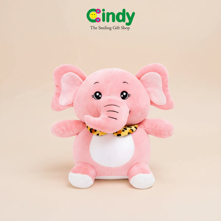 CINDY Cindy Boneka Gajah Emoy Soft Plush - Cute Baby Elephant Plush Toys - Mainan Anak Hadiah Ulang Tahun