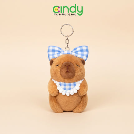 CINDY Gantungan Kunci Capybara Ribbon - Aksesoris Hiasan Tas Capybara Lucu - CBG1353