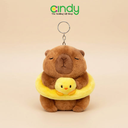 CINDY Gantungan Kunci Capybara Ribbon - Aksesoris Hiasan Tas Capybara Lucu - CBG1353