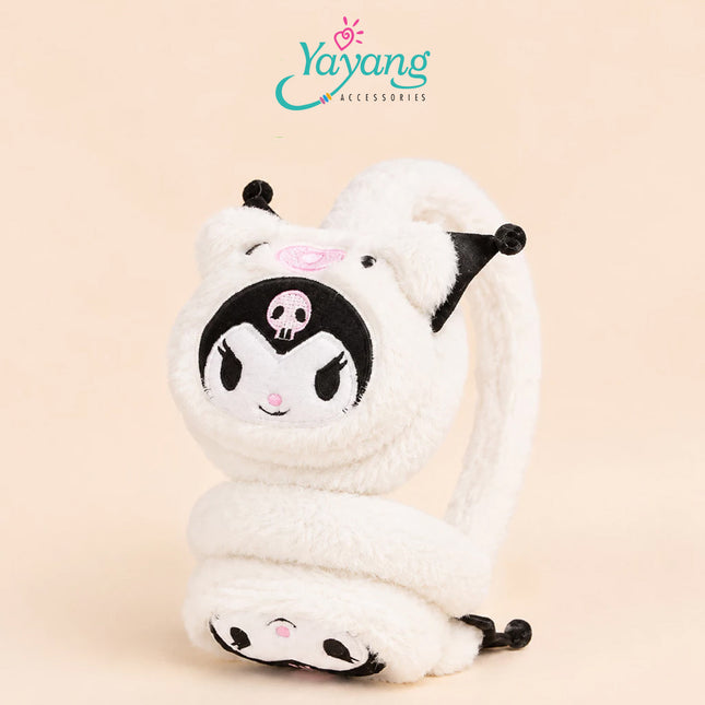YAYANG Earmuff Bayi Sanrio Kuromi - Alat Penutup Telinga Anak Anti Dingin - Aksesoris Fashion Bayi