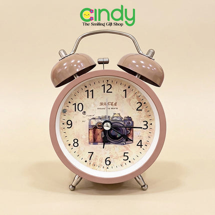 Jam Weker Analog Vintage Classic Alarm Clock - Meja Klasik Bunyi Keras Retro Lucu Estetik