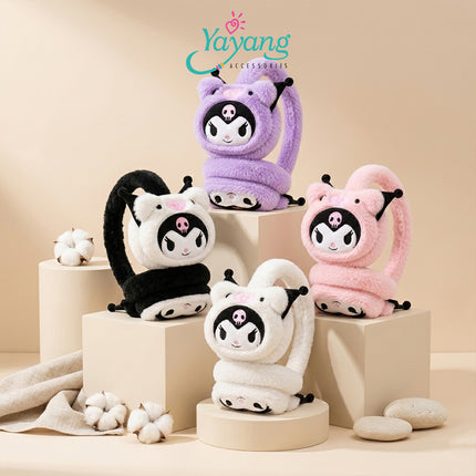 YAYANG Earmuff Bayi Sanrio Kuromi - Alat Penutup Telinga Anak Anti Dingin - Aksesoris Fashion Bayi