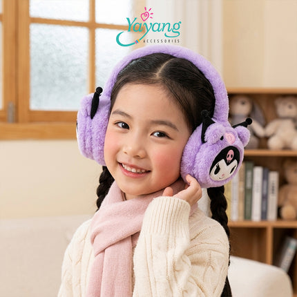 YAYANG Earmuff Bayi Sanrio Kuromi - Alat Penutup Telinga Anak Anti Dingin - Aksesoris Fashion Bayi
