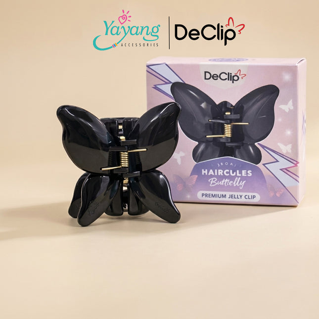 Yayang x Declip Jedai Butterfly Haircules Jepit Kupu Gigi 4 Ukuran 4,5CM - Aksesoris Jepitan Rambut