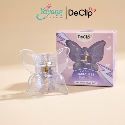 Yayang x Declip Jedai Butterfly Haircules Jepit Kupu Gigi 4 Ukuran 4,5CM - Aksesoris Jepitan Rambut