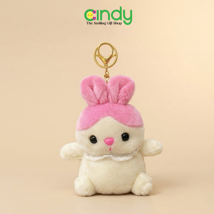 Cindy Gantungan Kunci Boneka Plush Lucu Premium Keychain Hewan Imut Bunny Penguin Elephant Duck Soft Doll Aksesoris Tas Anak