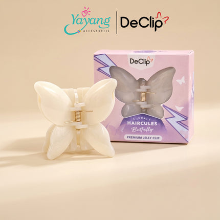 Yayang x Declip Jedai Butterfly Haircules Jepit Kupu Gigi 4 Ukuran 4,5CM - Aksesoris Jepitan Rambut