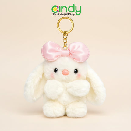 Cindy Gantungan Kunci Bunny Ribbon -  Akesoris Hiasan Tas Lucu Karakter Kelinci Rabbit Lucu CBG1358