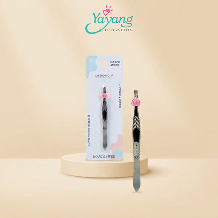 Yayang Pinset Alis Stainless Steel - Alat Penjepit Pencabuat Bulu Alis - Eyebrow Tweezer - NKC0501