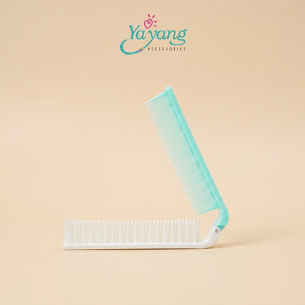 YAYANG Sisir Lipat  Warna Pastel - Travel Size Travelling Kit New- NZS0547