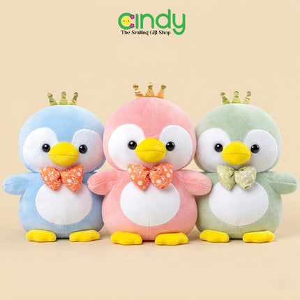 Cindy Boneka Pinguin Crown Lucu – Penguin Plush Lembut dengan Mahkota untuk Kado Anak