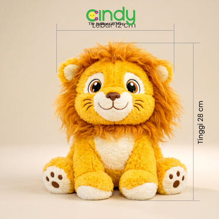 Cindy Boneka Animals Series Lion Cute Eye Tangled Hair - Boneka Singa Lucu Premium Super Lembut