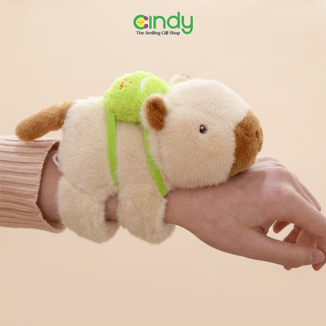 Cindy Gelang Boneka Tangan Snap Bracelet Karakter Capybara & Hewan Lucu Soft Plushie Series
