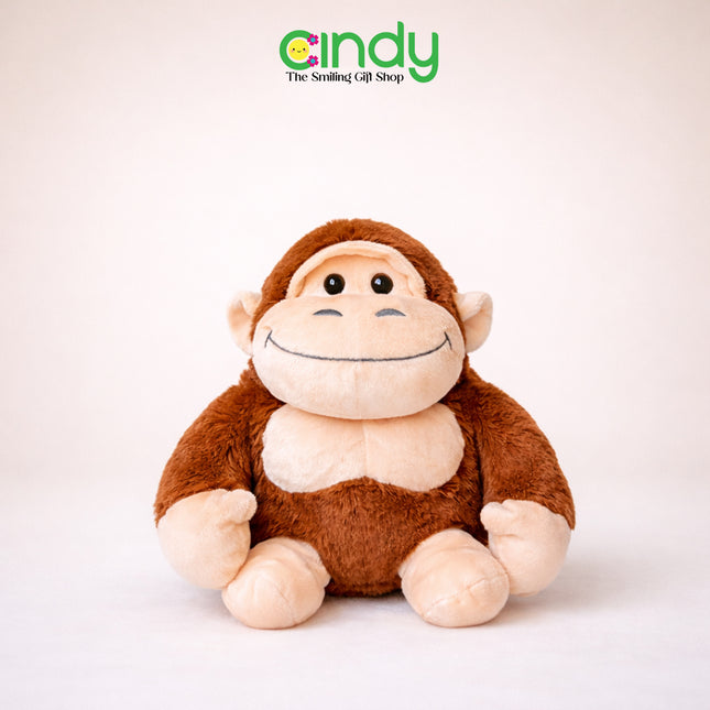 Cindy Boneka Animals Smug Gorilla - Gorilla Monkey Doll Lembut Gemoy Hadiah