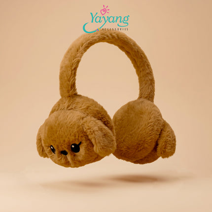 Yayang Earmuff Bulu Anak & Remaja Penutup Telinga Karakter Puppy Dog Fluffy Warm