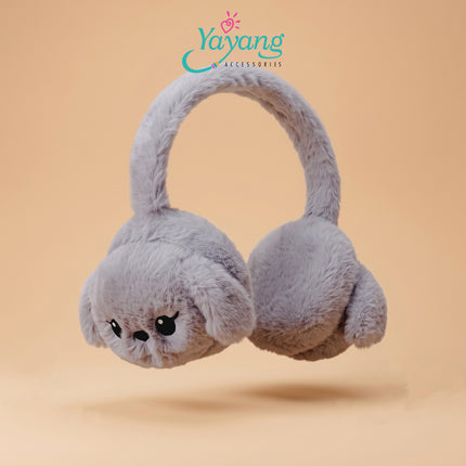 Yayang Earmuff Bulu Anak & Remaja Penutup Telinga Karakter Puppy Dog Fluffy Warm