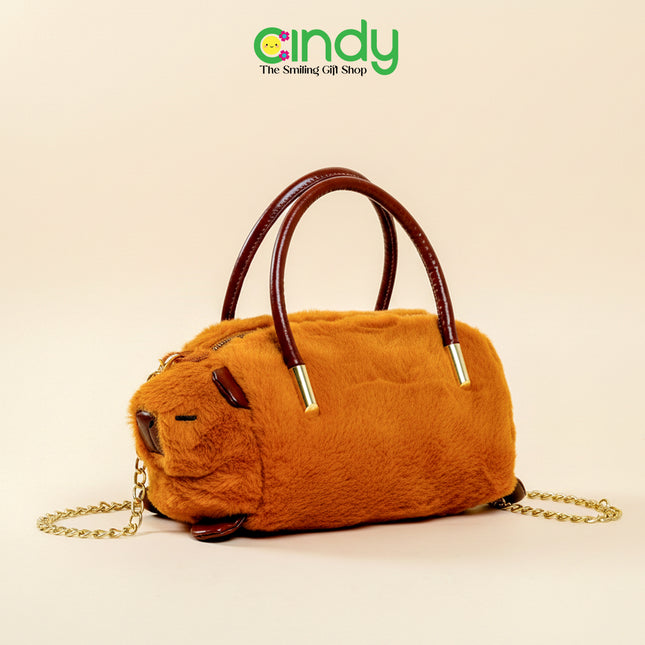 Cindy Tas Fashion Anak Tas Selempang Capybara - Aksesoris Fashion Anak Karakter Kapibara - CBT1544