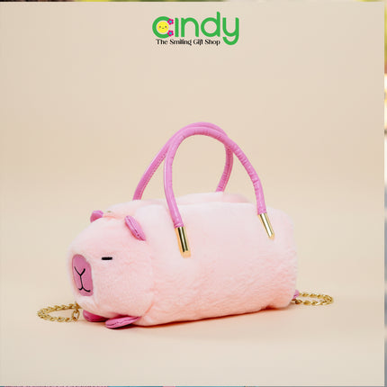 Cindy Tas Fashion Anak Tas Selempang Capybara - Aksesoris Fashion Anak Karakter Kapibara - CBT1544