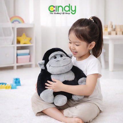 Cindy Boneka Animals Smug Gorilla - Gorilla Monkey Doll Lembut Gemoy Hadiah