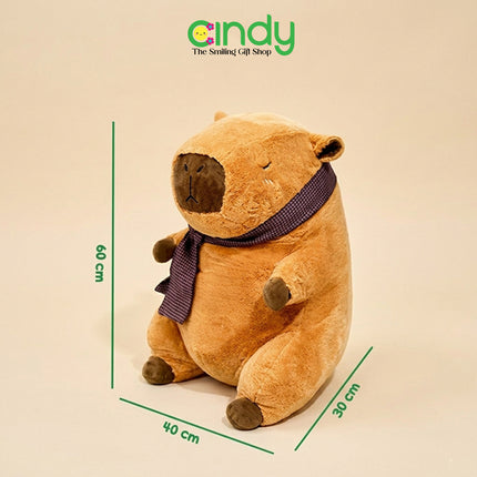 CINDY Boneka Capybara Syall Jumbo - Mainan Boneka Karakter Capybara Lucu - CBK4024