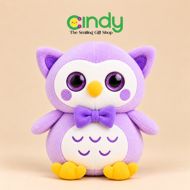 Cindy Boneka Burung Hantu Owl Plush Doll Lucu Mata Besar Boneka Anak Empuk Kado Ulang Tahun