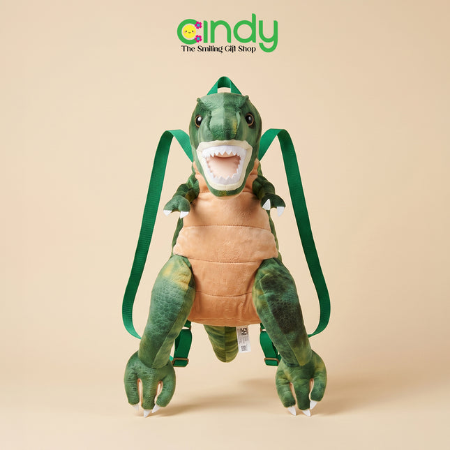 Cindy Tas Ransel Boneka Dinosaurus Realistic T-Rex Backpack Soft Plush