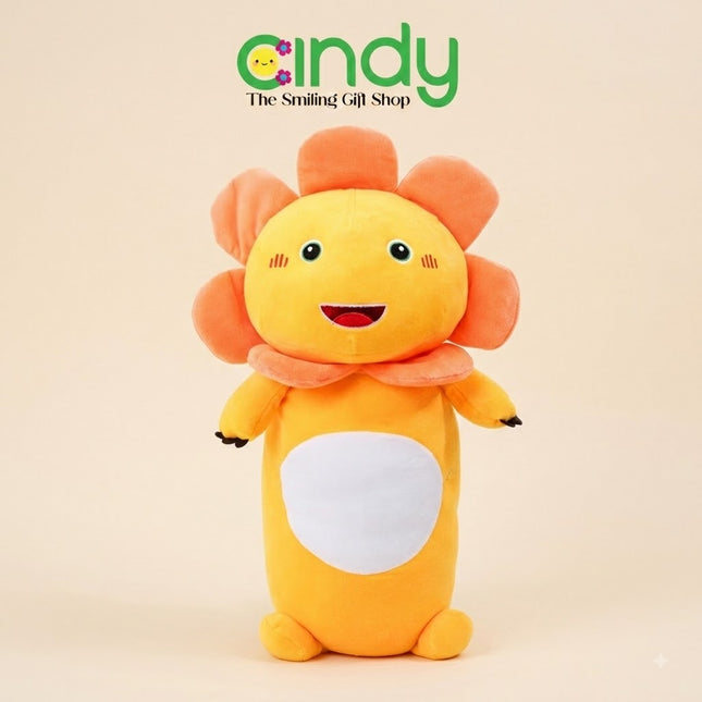 Cindy Boneka Guling Karakter Bunga Matahari Cute Flower Plush Toy 40cm