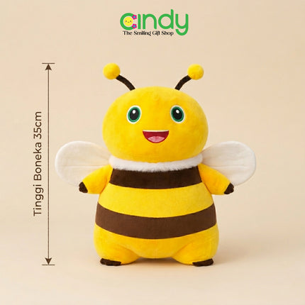 Cindy Boneka Nailong Bee Plush Toy - Hadiah Mainan Anak Plushie Nailong Naga Susu Lebah Kuning Lucu