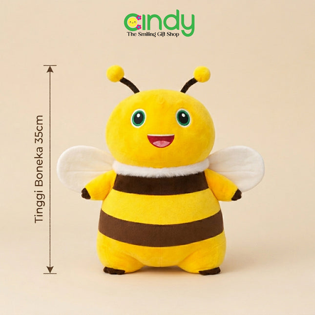 Cindy Boneka Nailong Bee Plush Toy - Hadiah Mainan Anak Plushie Nailong Naga Susu Lebah Kuning Lucu