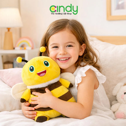 Cindy Boneka Nailong Bee Plush Toy - Hadiah Mainan Anak Plushie Nailong Naga Susu Lebah Kuning Lucu