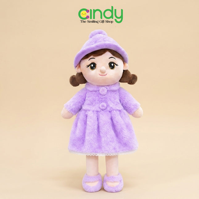 Cindy Boneka Plush Toys Anak Perempuan Topi dan Gaun Lembut Empuk Boneka Kado Ulang Tahun Anak - Boneka Pretty Girl Alexa