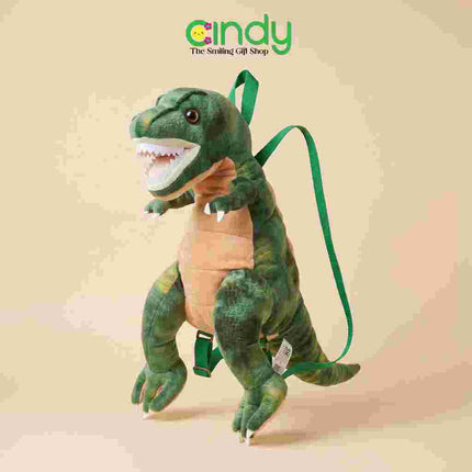 Cindy Tas Ransel Anak Dinosaurus T-Rex Plush Backpack Boneka Dino Lucu Tas Ransel Anak