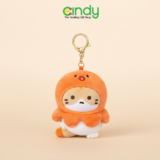 Cindy Gantungan Kunci Cat Topi Animals - Aksesoris Hiasan Tas Karakter Kucing  Bagcharm - CBG1516