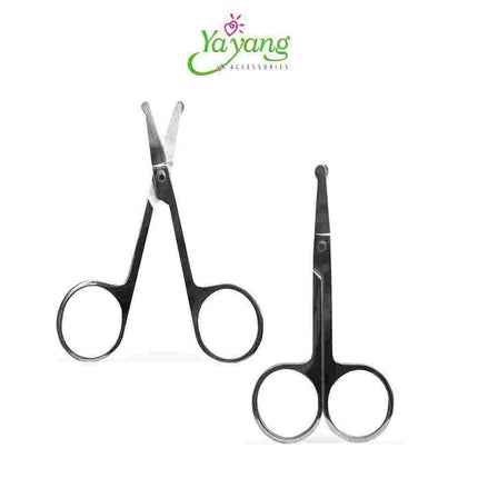 YAYANG Gunting Bulu Hidung & Alis Ujung Bulat Bahan Stainless - Nose Hair Scissors Beauty Tools