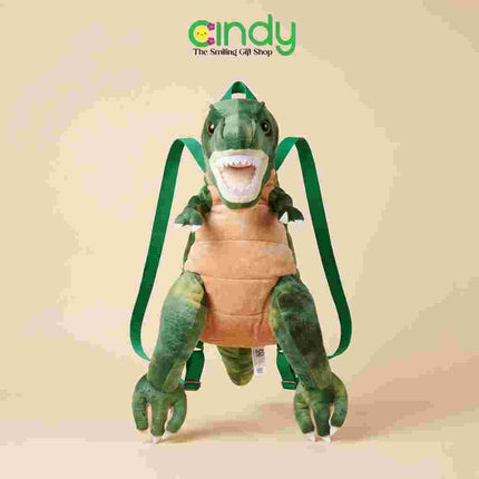 Cindy Tas Ransel Anak Dinosaurus T-Rex Plush Backpack Boneka Dino Lucu Tas Ransel Anak