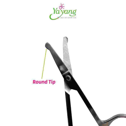 YAYANG Gunting Bulu Hidung & Alis Ujung Bulat Bahan Stainless - Nose Hair Scissors Beauty Tools