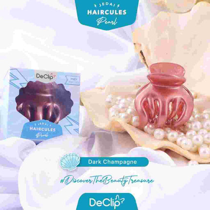 YAYANG DeClip Jedai Haircules Gigi 5 Ukuran 5CM Pearl Series - Aksesoris Fashion Jepitan Rambut