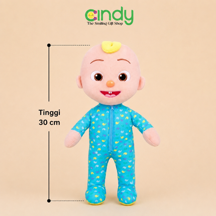 Cindy Boneka Anak Karakter Baby John Cocomelon JJ Pajamas & Backpack