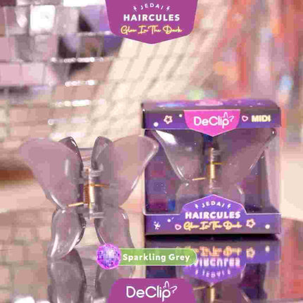 YAYANG x DeClip Jedai Butterfly Haircules Jepit Kupu Gigi 4 Ukuran 4,5CM -Aksesoris Fashion Rambut