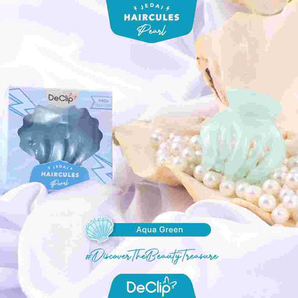 YAYANG DeClip Jedai Haircules Gigi 5 Ukuran 5CM Pearl Series - Aksesoris Fashion Jepitan Rambut