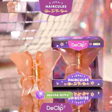 YAYANG x DeClip Jedai Butterfly Haircules Jepit Kupu Gigi 4 Ukuran 4,5CM -Aksesoris Fashion Rambut