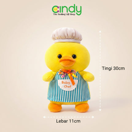 Cindy Boneka Baby Chef Gajah dan Bebek Boneka Plush Toys Anak Lucu Empuk Premium