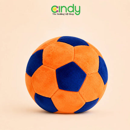Cindy Boneka Sepak Bola Kerincing Plush Lembut  Bola Anak Empuk Boneka Bola Aman untuk Bayi & Balita