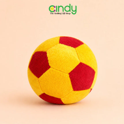 Cindy Boneka Sepak Bola Kerincing Plush Lembut  Bola Anak Empuk Boneka Bola Aman untuk Bayi & Balita