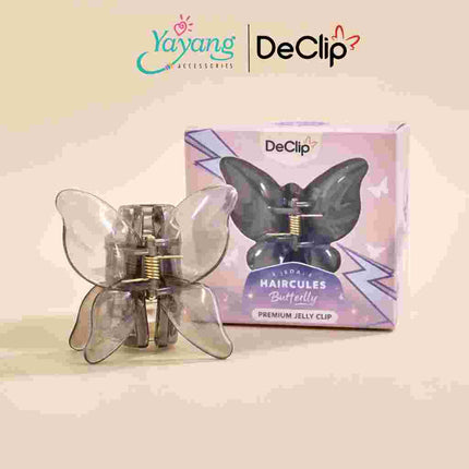 Yayang x Declip Jedai Butterfly Haircules Jepit Kupu Gigi 4 Ukuran 4,5CM - Aksesoris Jepitan Rambut