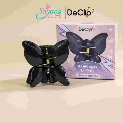 Yayang x Declip Jedai Butterfly Haircules Jepit Kupu Gigi 4 Ukuran 4,5CM - Aksesoris Jepitan Rambut